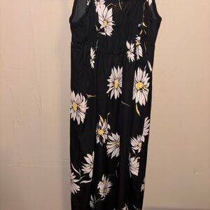 Floral Black Maxi Dress